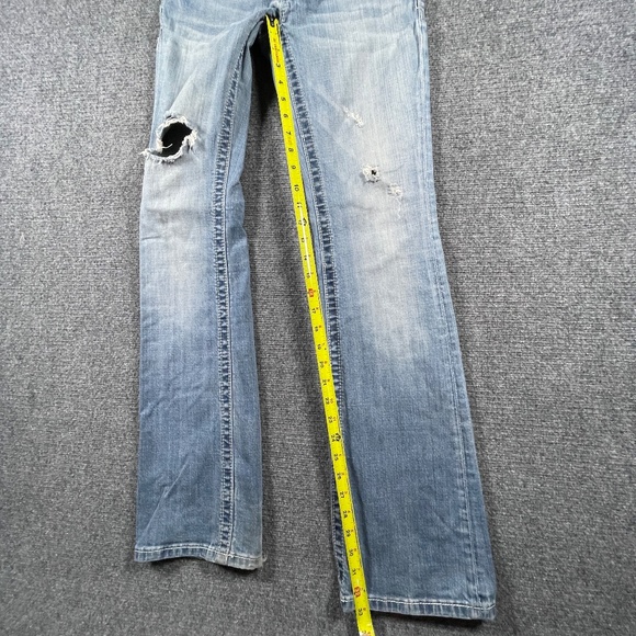 Vintage Y2K Miss Me JP5854B Boot Cut Jeans Size 26 Distressed Light Wash #1191 - Picture 9 of 12